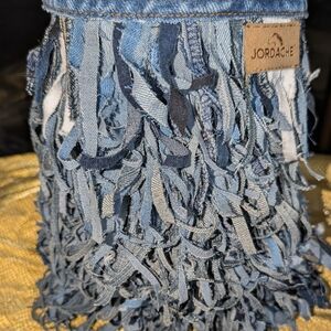 Jordache Denim Fringe Bag